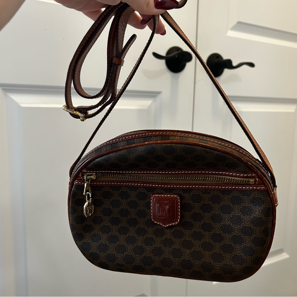 Celine Vintage Signature Canvas Bag